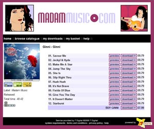 Madam Music Digital Download Store