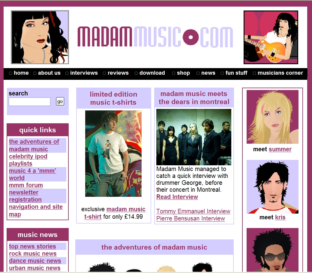 Madam Music Portal
